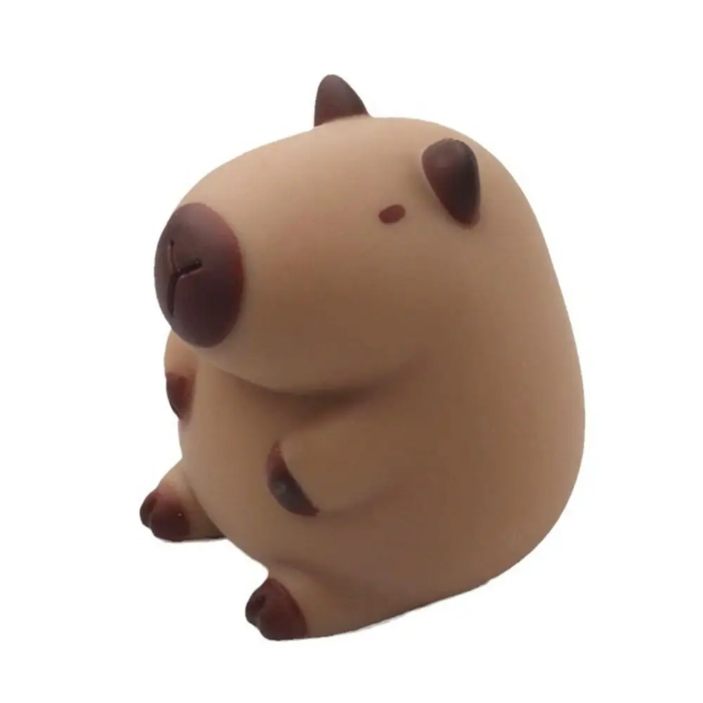 Brown Capybara Squeeze Toy para Adulto, TPR Cartoon, Antistress, Rebote Lento, Brinquedos De Descompressão, Presente