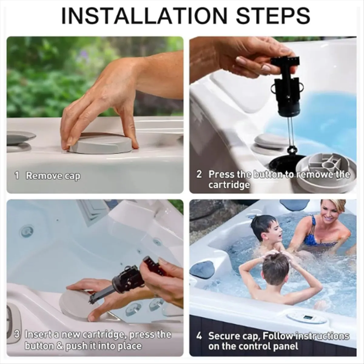 

AB09 Pool Filter, Water Purifier, Salt Chlorine Dispenser,Freshwater Salt Replacement Filter