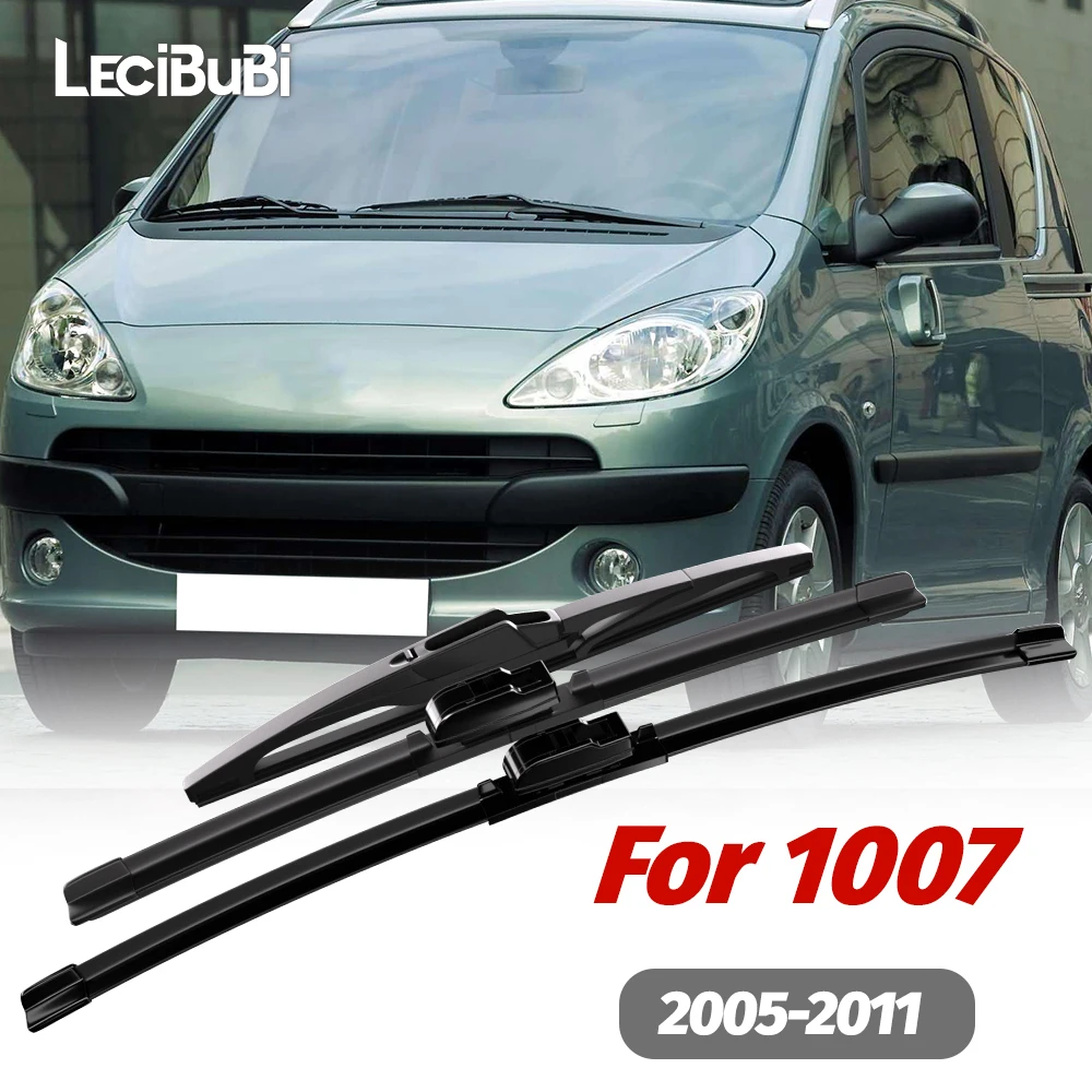 

1set Front & Rear Windshield Wiper Blades Windscreen Wipers For Peugeot 1007 2005-2011 2006 2007 2008 2009 2010 Accessories