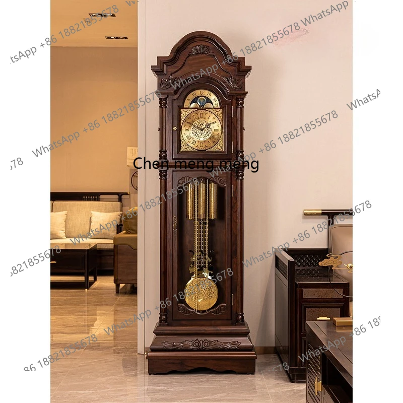 

Floor clock living room Chinese retro European clock old-fashioned vertical pendulum clock
