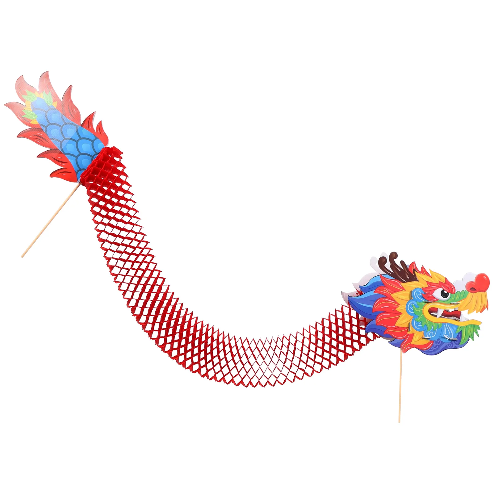 

Chinese New Year 3D Paper Dragon Decoration Spring Festival Handheld Photo Prop Party Decor Chinese 3D Paper Dragon