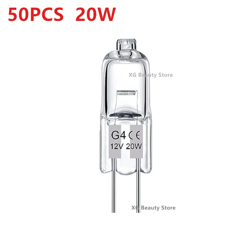 10/50/100PCS G4 12V 10W 20W LED Lampen Eco Halogeenlampen Capsule geplaatst Kralen Kristallen Lamp Halogeenlamp Groothandel