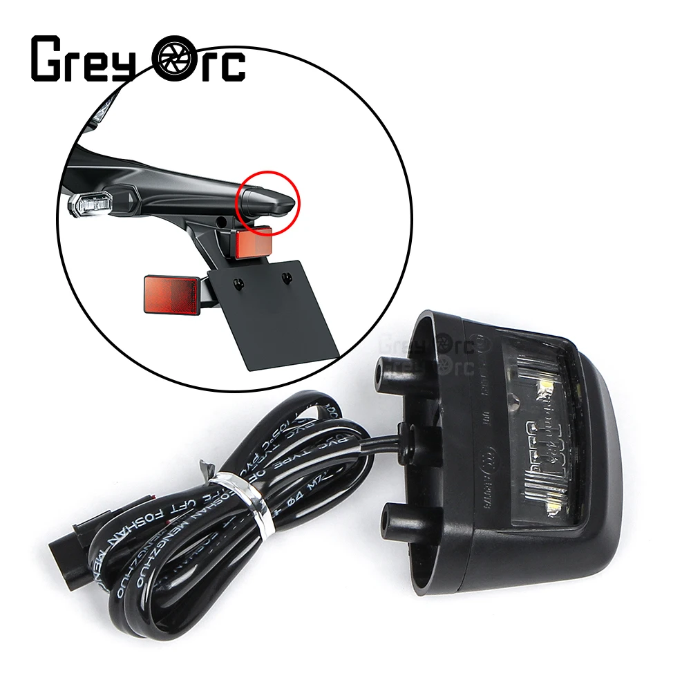 

LED Indicator Plastic Lamp ABS Rear Fender Mudguard License Plate Light For Kawasaki Z900 2021 2022 2023 Motorcycle Accessories