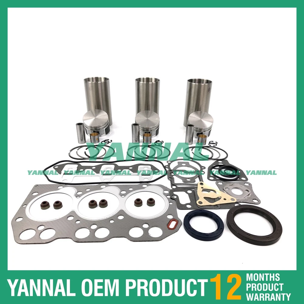 

Cylinder Liner Kit With Gasket Set For Yanmar 3TNA68 Engine Parts