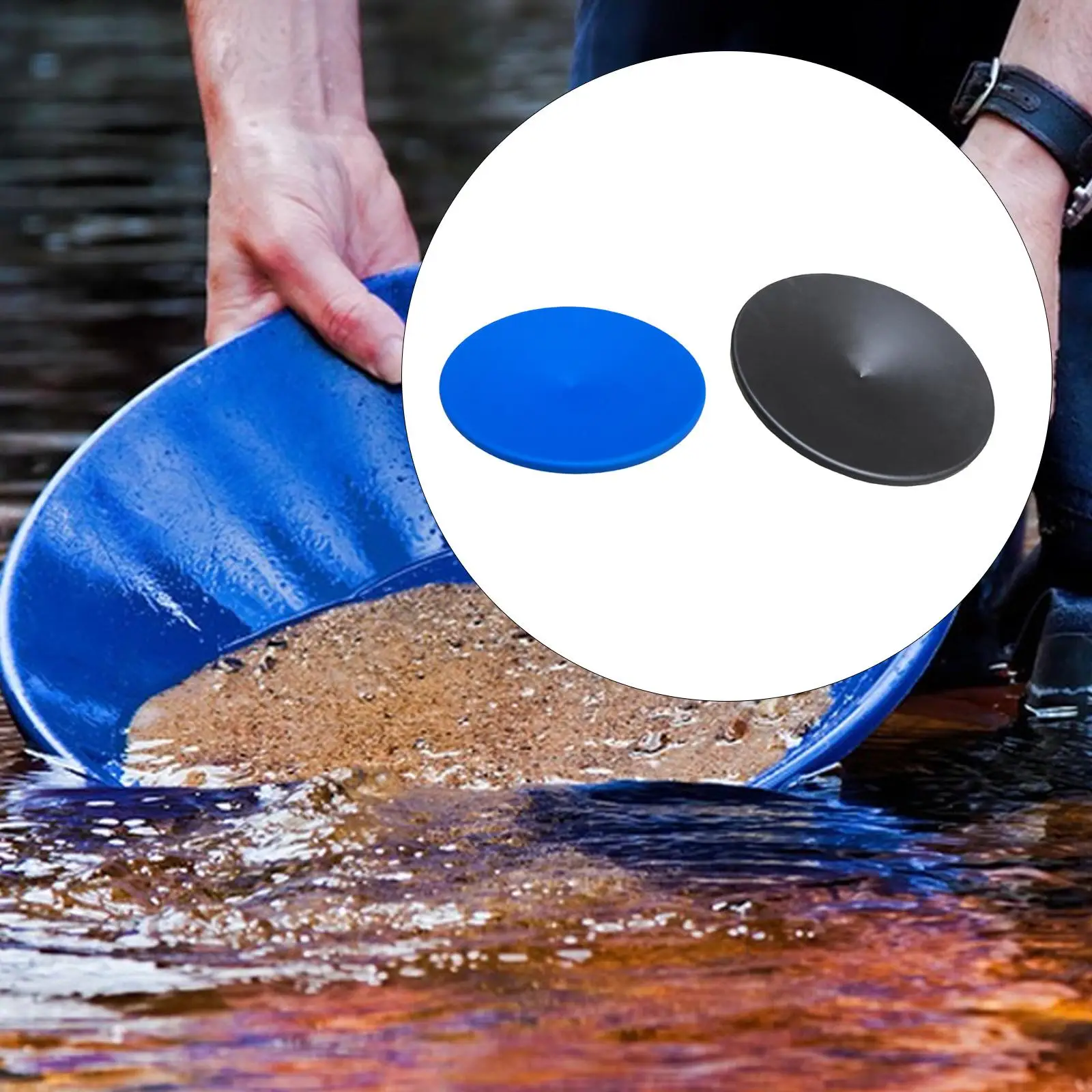 Equipo para Buscar Oro, Bandeja de Lavado de Oro de 20.08 Pulgadas, Bandeja de Cribado de Oro para Principiantes, Entusiastas de la Arena y Prospección en Arroyos