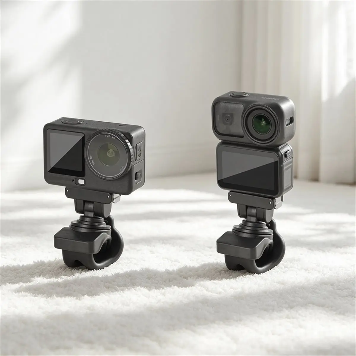 Quick Release Action Camera Mount for Nano/Action 6 Magnetic Flexible Fixing Bracket Bike Tube Clip Holder