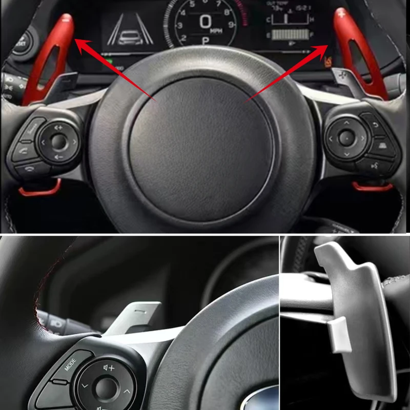

2017-2023 For Toyota 86 GT86 GR86 Subaru BRZ Steering Wheel Paddle Shift Aluminum DSG Extension Shifter Car Accessories