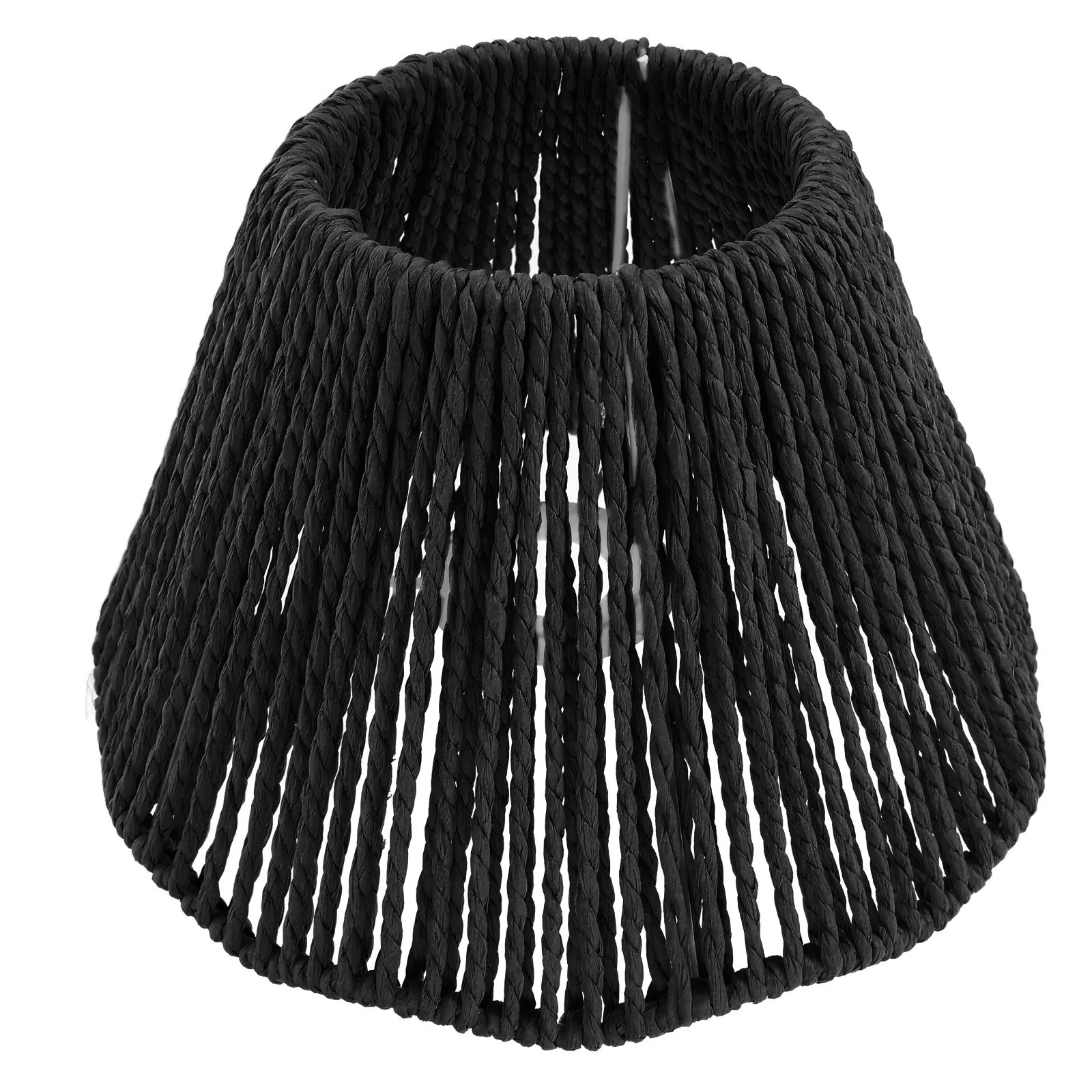 Paper Rope Woven Lampshade Lightweight Retro Pendant Lamp Shade for Indoor Wall Ceiling Light Cover E27 E14 Woven Lampshade