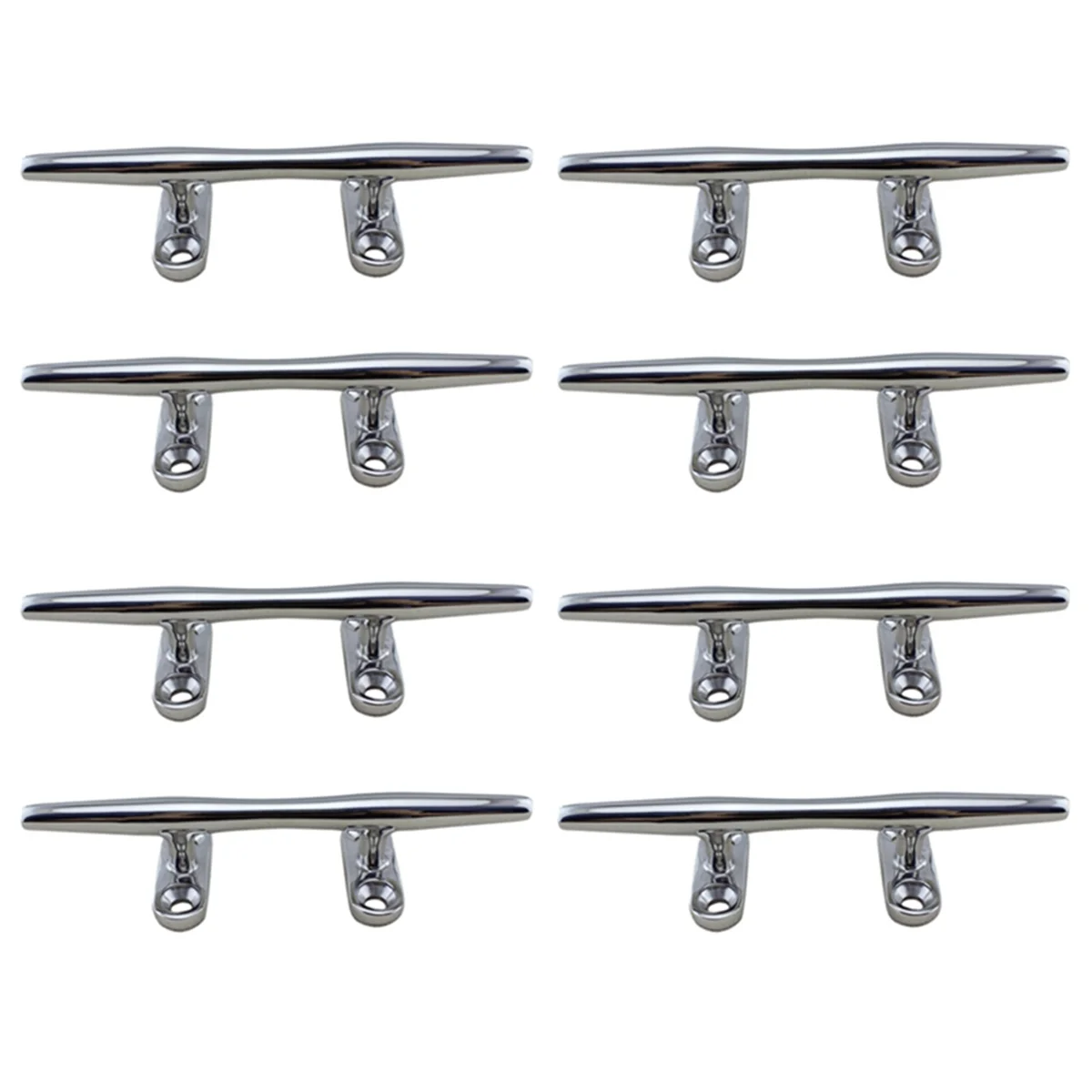 

5 Inch Stainless Steel Boat Deck Hollow Open Base Cleat Flush Mooring Cleat for Marine Yacht Ship Deck Rope