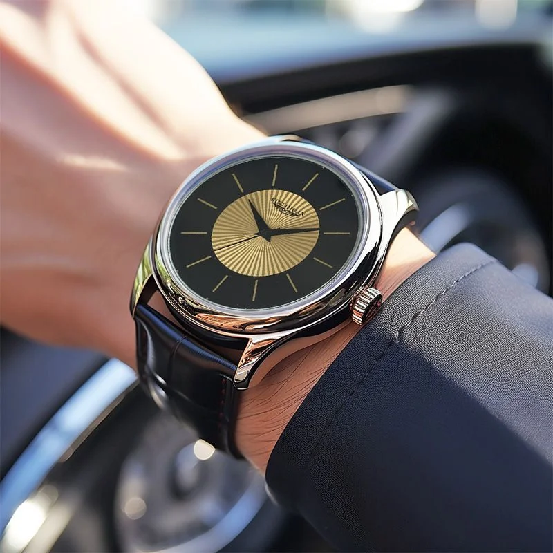 Marca superior homem relógio de pulso luxo negócios à prova dwaterproof água relógio para homem relógio de quartzo relógios masculinos de couro reloj bonito 2025 novo