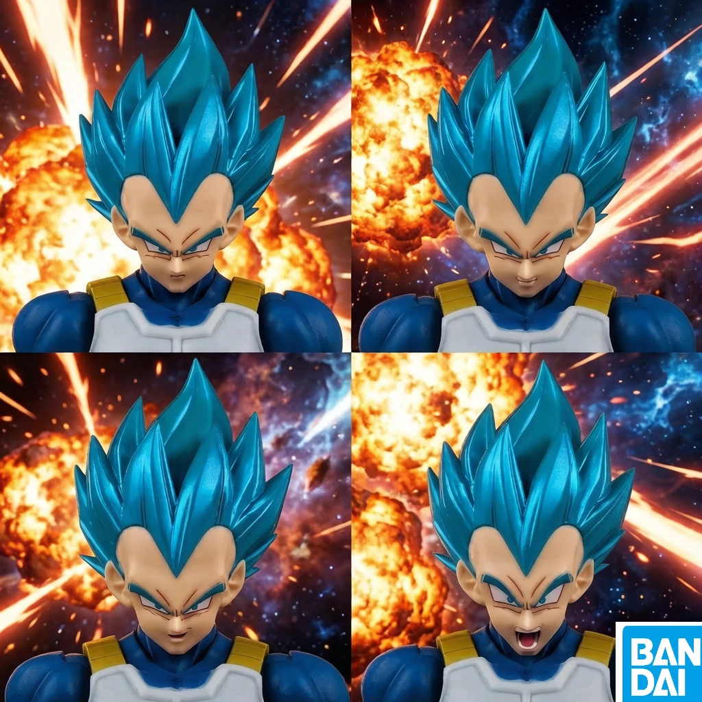 

Bandai S.H.Figuarts Dragon Ball Super Saiyan God Unyielding Saiyan Dignity Blue Hair Vegeta Action Figure Model Toy Gift