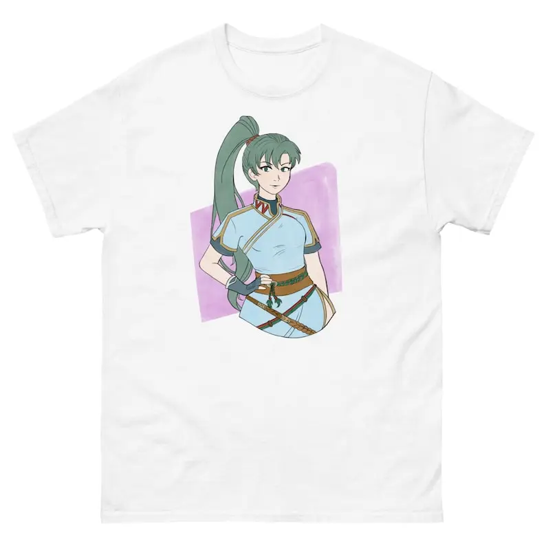 Lyn Fire Emblem T-shirt Unisex t-shirt Anime style shirt S-XL check size chart!