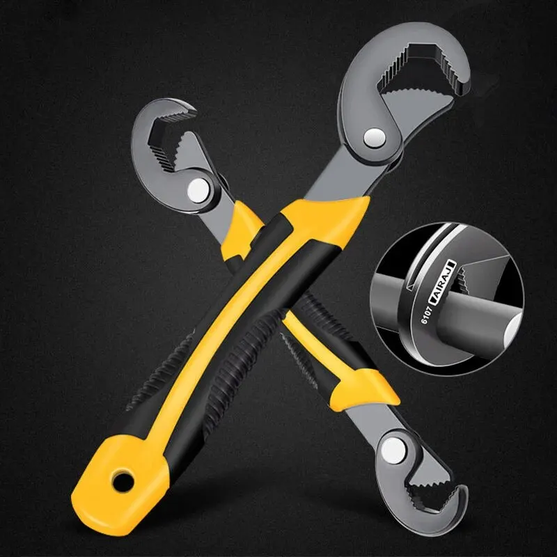 AIRAJMultifunctional Wrench Set with Three Sides Toothed Thickening and Rust PreventionLarge Openin Multifunctional Manual Tool