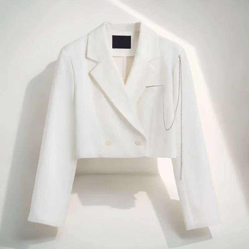 

Женский молодежный пиджак в клетку с атласными стразами, приталенный, пляжный, в богемном стиле, с накладными карманами, контрастной отделкой, изогнутым подолом, воздушный, легкий, свободный крой