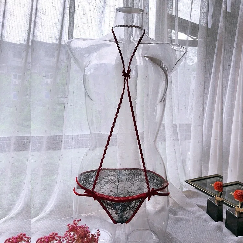 

Сексуальное кружевное нижнее белье в стиле Pure Desire с висячим вырезом, новые женские французские полые соблазнительные треугольные брюки с низкой талией