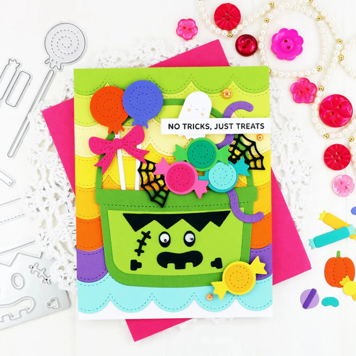 Addycraft Metalowe matryce do wycinania Candy Bucket Die Set karta Scrapbook papier rzemieślniczy nóż forma ostrze dziurkacz szablony