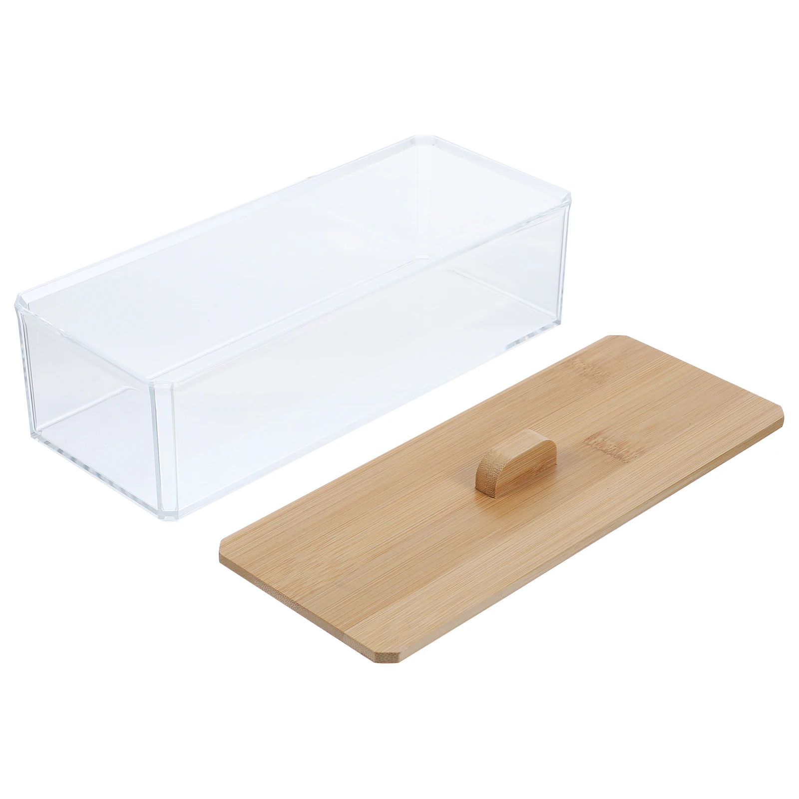 علبة مناديل مربعة مادة أكريليك شفافة خفيفة الوزن ملحقات غرفة المعيشة حاوية مناديل أكريليك حامل مناشف الضيوف