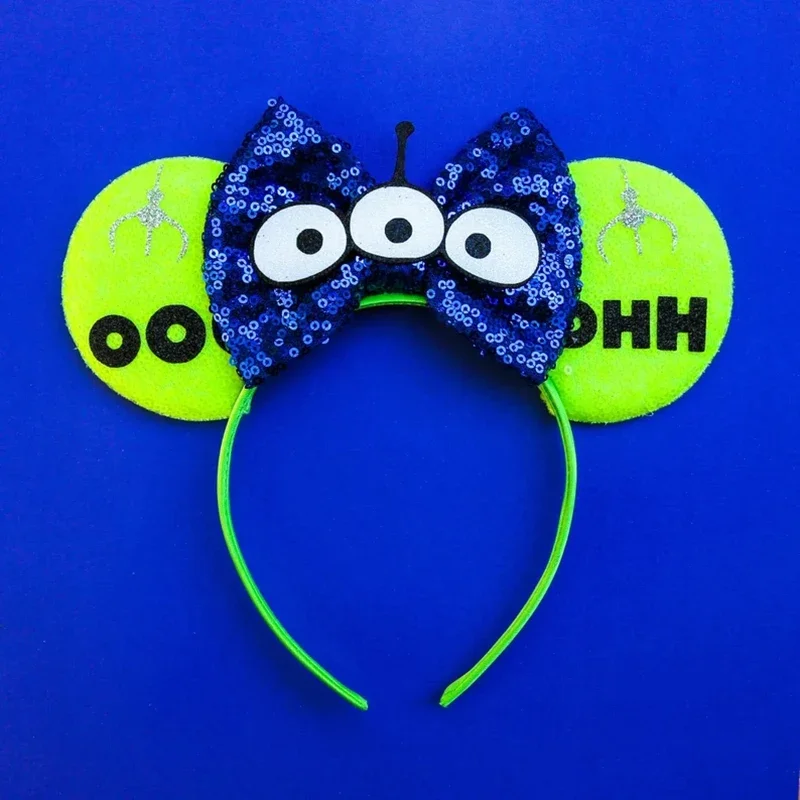 Disney Toy Story Ears Headband Girl Cute Green Alien Hairbands Women Buzz Lightyear Hair Accessories Kids Birthday Friends Gifts