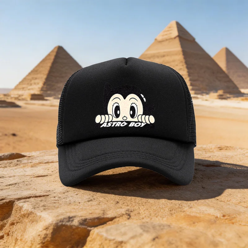 2026 Four Seasons Unisex Lightweight Mesh Baseball Cap Astro Boy Cute Pattern Fashion Outdoor Duck Tongue Hat Family Party Busin