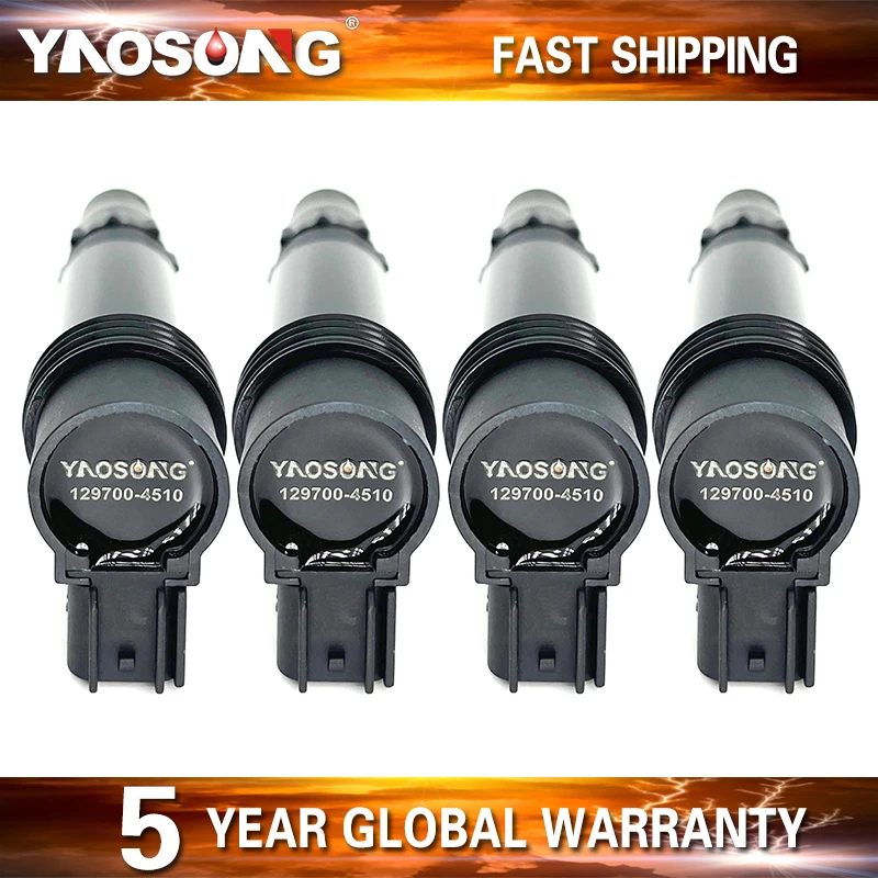 4 PCS IGNITION COIL 129700-4510 1297004510 FOR MOTORCYCLE HONDA CBR600RR CBR-600RR 2003-2020
