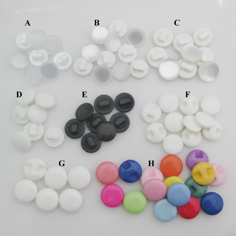 NBNNWE Fashionable Shirt Buttons For Tailors Design Multisizes 50Pcs White Button Apparel Sewing Supplies