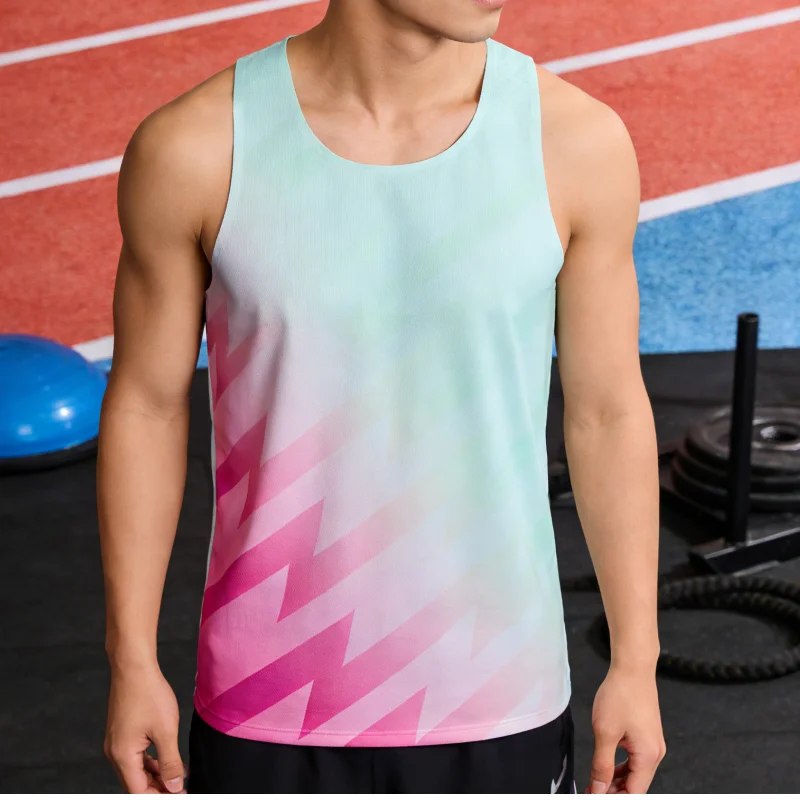 

Fashion Contrast Color Men's Vest 3D Print Sleeveless T-shirt Quick Dry Gym Fitness Tank Tops Running Sports Tops Hot Sell Vests