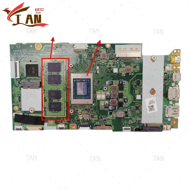 LA-J731P Per Acer Swift SF314-42 Scheda Madre Del Computer Portatile FH4FR NBHSF11004 R5-5650U CPU 16GB di RAM Mainboard Testato Al 100% Completamente Funzionante TAN