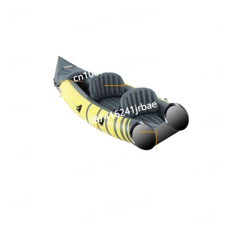 Inflatable Kayak Seats with 2 Aluminum Paddles, Cushions, 2 Double Paddles