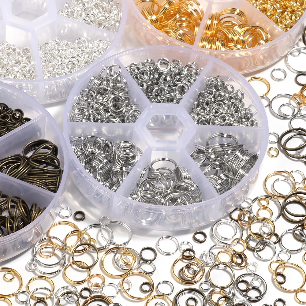 1Box 4/6/8/10/12mm Iron Mixed  - Jump Ring Assorted recension och pris