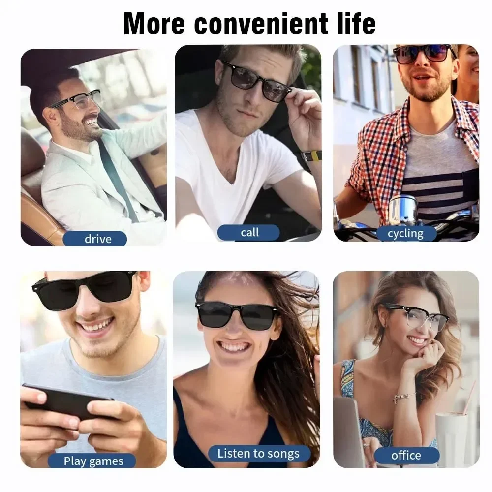 Bluetooth Smart Glasses Modern technology Wireless Bluetooth Headset Man Woman Sunglasses Sunglasses for Outdoor Sports xiaomi