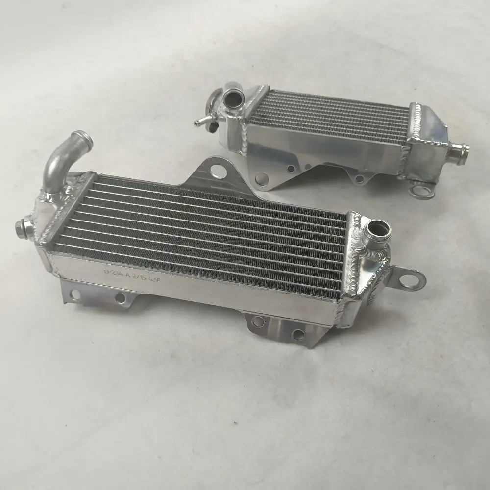 Both sides of  Aluminum Radiator For 1989-1994 Kawasaki KDX200 KDX 200 Cooler Cooling Coolant 1989 1990 1991 1992 1993 1994