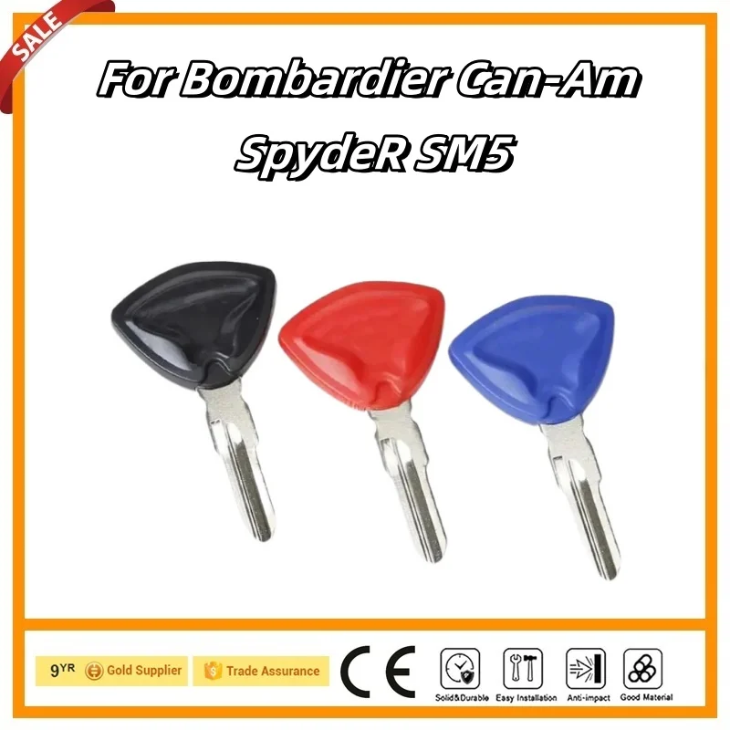 3Pcs Motorcycle Key Uncut Blank Replacement Keys For Bombardier Can-Am SpydeR SM5