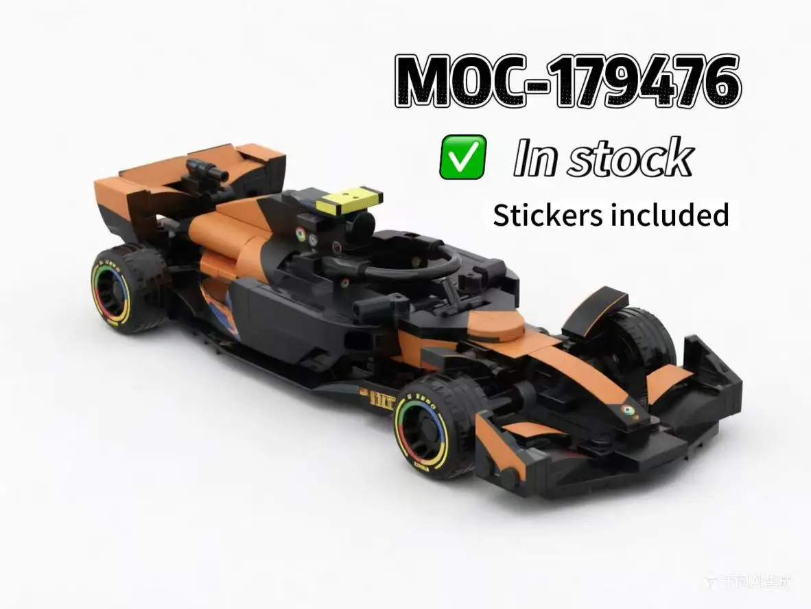 moc-179476 MCL38 Suzuka Speed ​ ​ Coche de Carreras Champion de 8 Cuadrículas, 294 Piezas, Adorno de Regalo para Cumpleaños/Días Festivos para Niños con Hermosos Pegatinas
