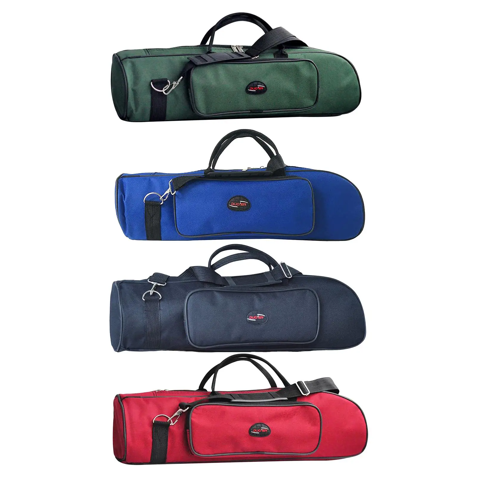 Lightweight Wind Instrument Trumpet Horn Carrying Gig Case Oxford Cloth Water-resistant Zipper Padded Adjustable Shoulder Bags