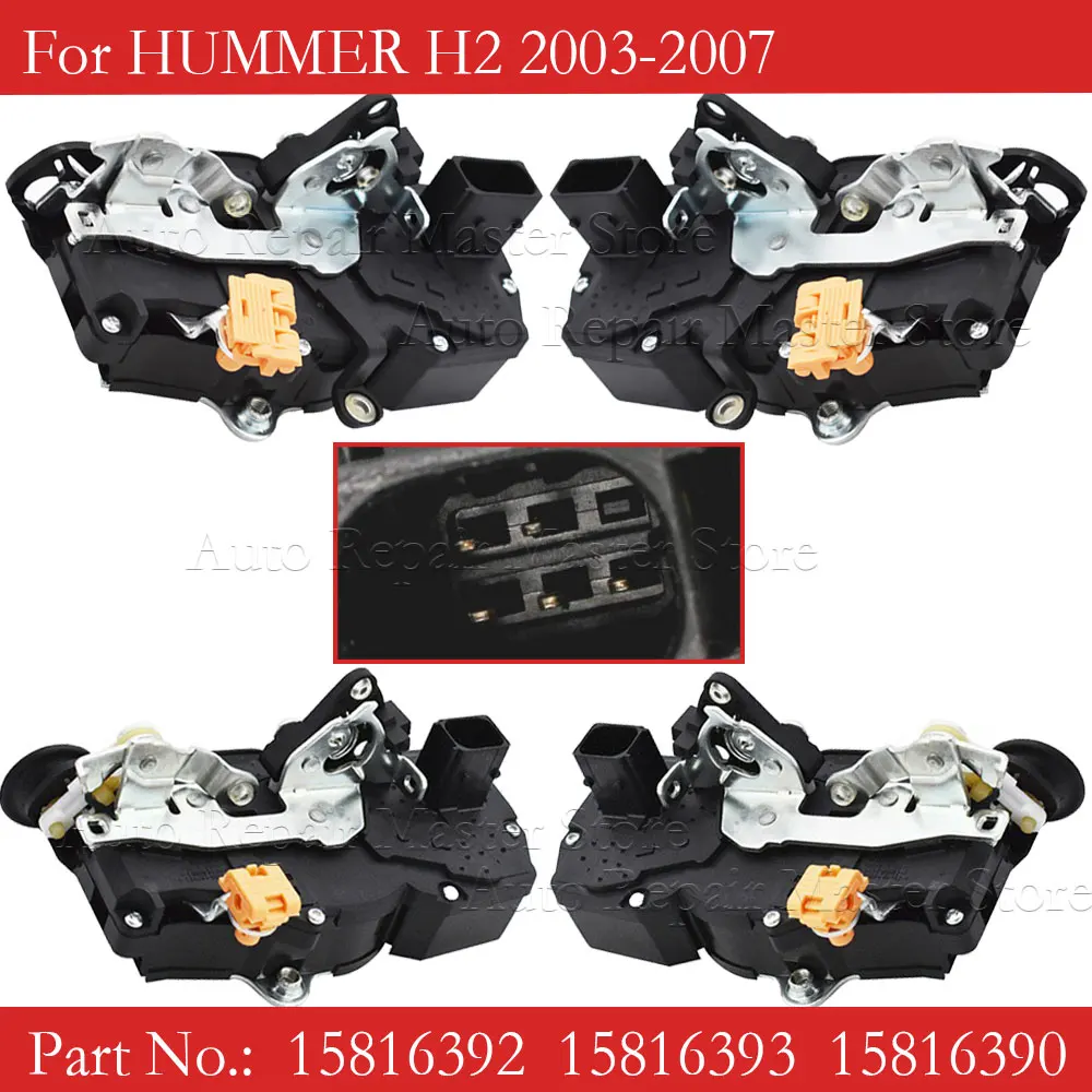 

LEFT RIGHT FRONT REAR 15816390 15816391 15816392 15816393 Door Lock Actuator For HUMMER H2 2003-2007