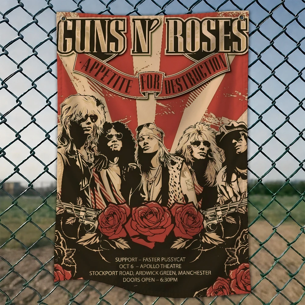 G-GUNS N R-ROSES Rock Brand Ta – Outdoor Camping Wallpaper Bewertung und Preis