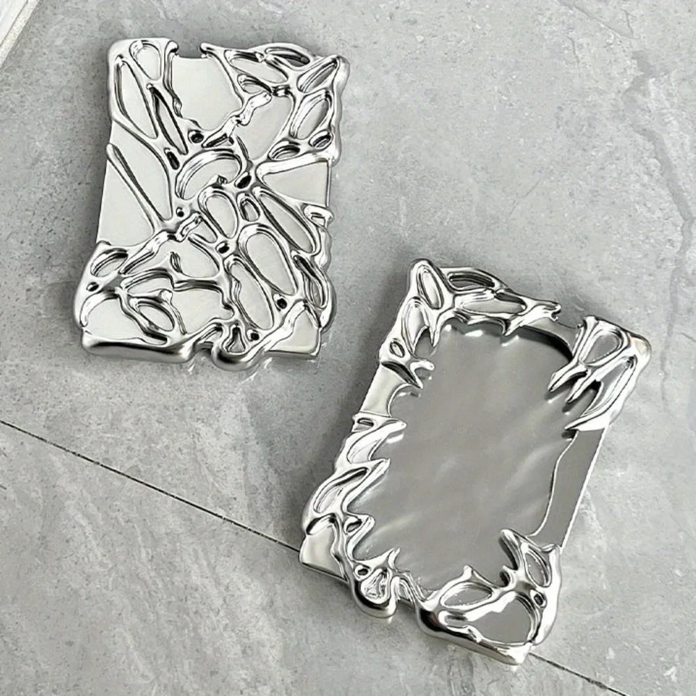 

Fashionable silver metal light card clip -unique design card sleeve and display stand, suitable for idol photos, DIY accessories