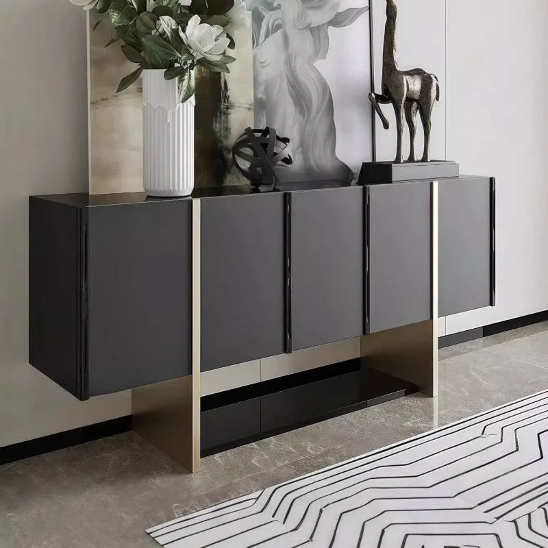 Dustproof Black Living Room Cabinets Classic French Narrow Living Room Cabinets Drawers Modern Meuble Rangements Furniture Home