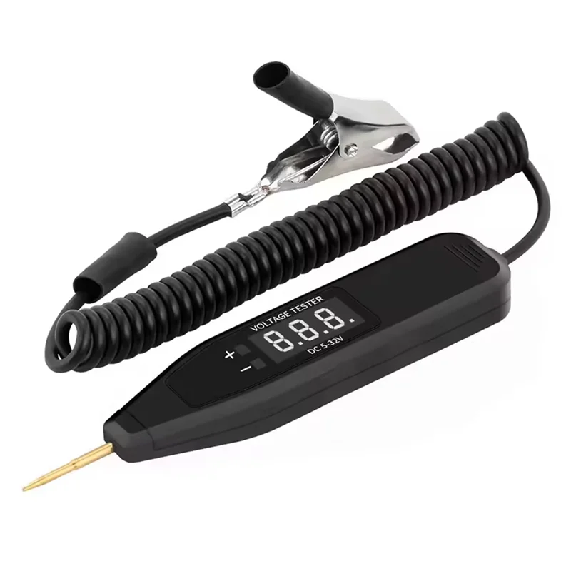 

Для автомобильного тестера напряжения 5-32 В цифровая электрическая цепь тестовая ручка электрический датчик мощности для автомобиля