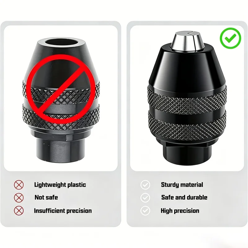 2One Pack4486Chuck，Durable Construction，Secure clamping，Suitable for wood、Metal、Secure grip for plastics and composite materials