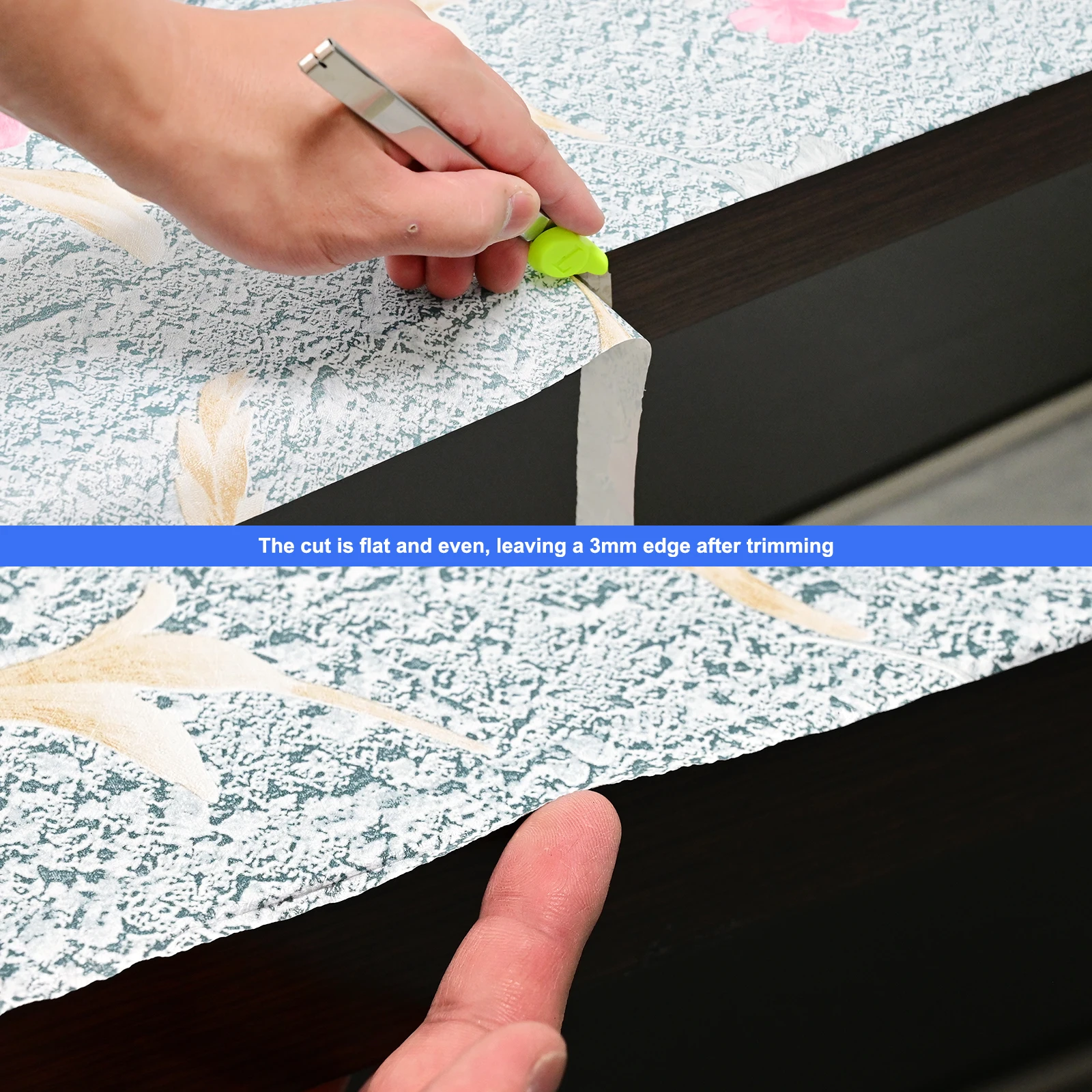 EHDIS 5Pairs Cutting Covers Fit Utility Knife Blades Wallpaper Decals Car Foil Film Edge Slitting Protector Vinyl Wrap Tint Tool