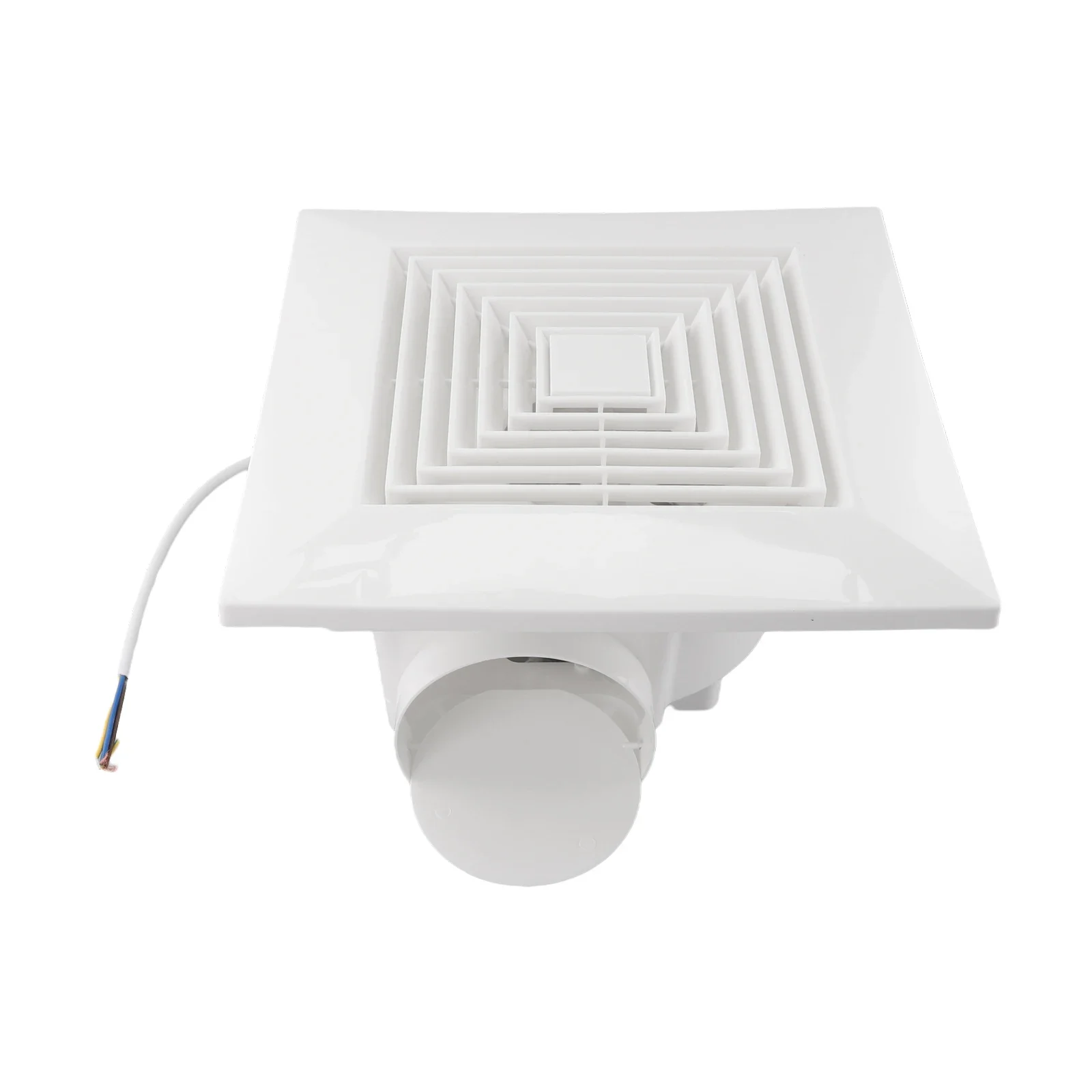 Home Ventilation White Ventilation Fan Powerful Kitchen Ventilation Fan Space-saving Design User-friendly Installation