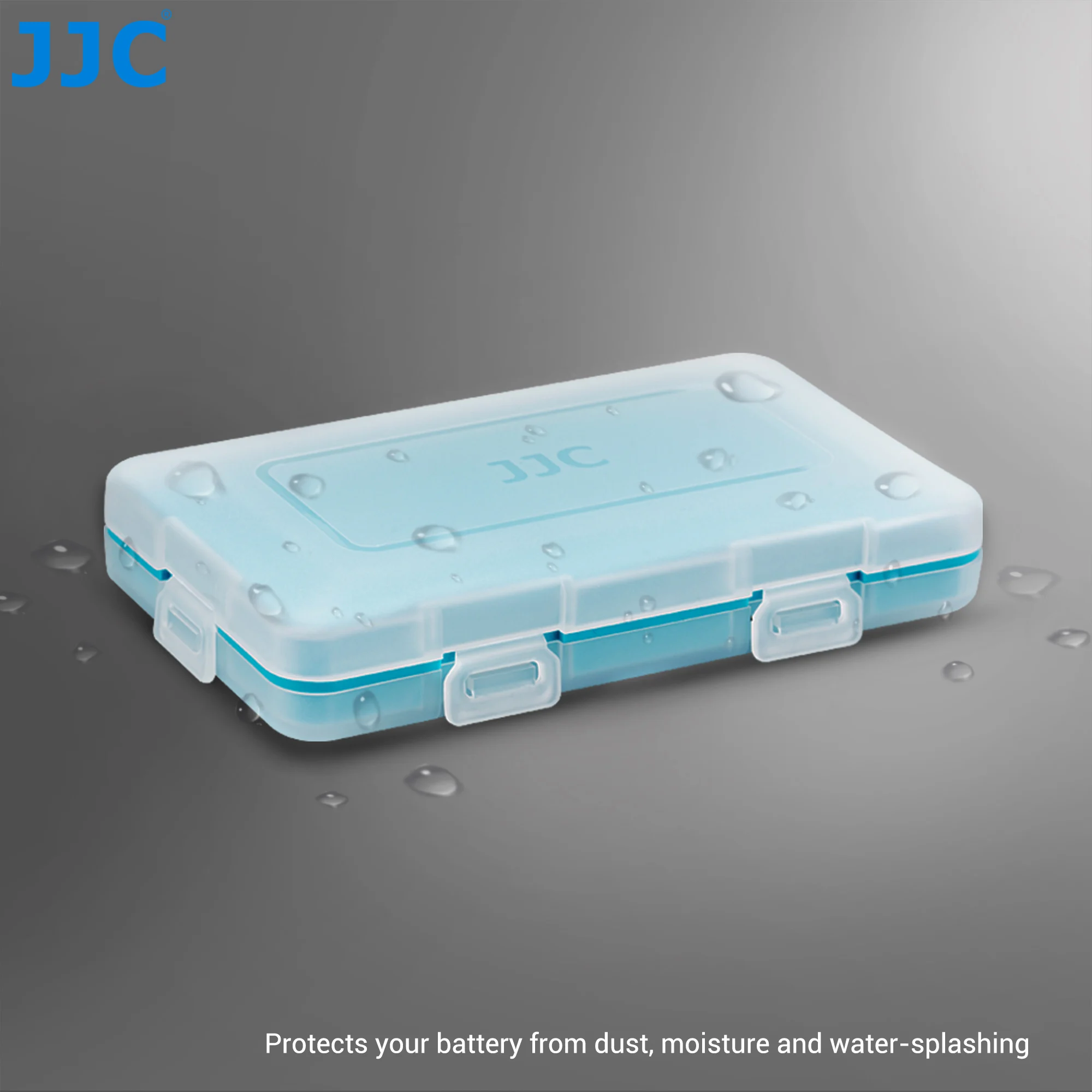 JJC 12 Slots CR2 CR15H270 Battery Storage Box Water-Resistant CR2 Battery Case Shockproof CR15H270 Batteries Organizer Container