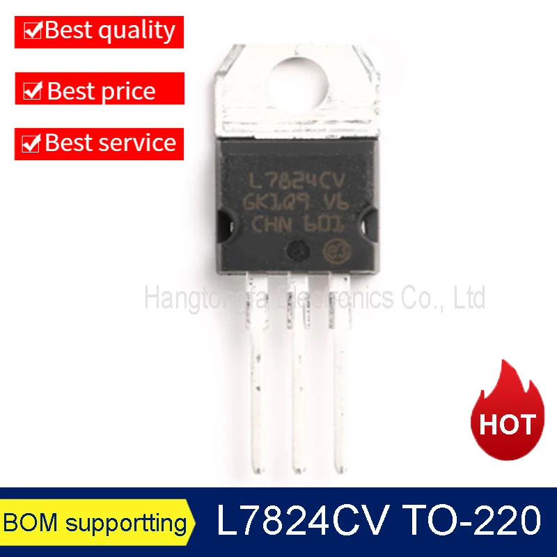 50PCS/LOT L7805CV 7805 TO-220  1.5A 5V Three-terminal Voltage Stabilizer DIP NEW