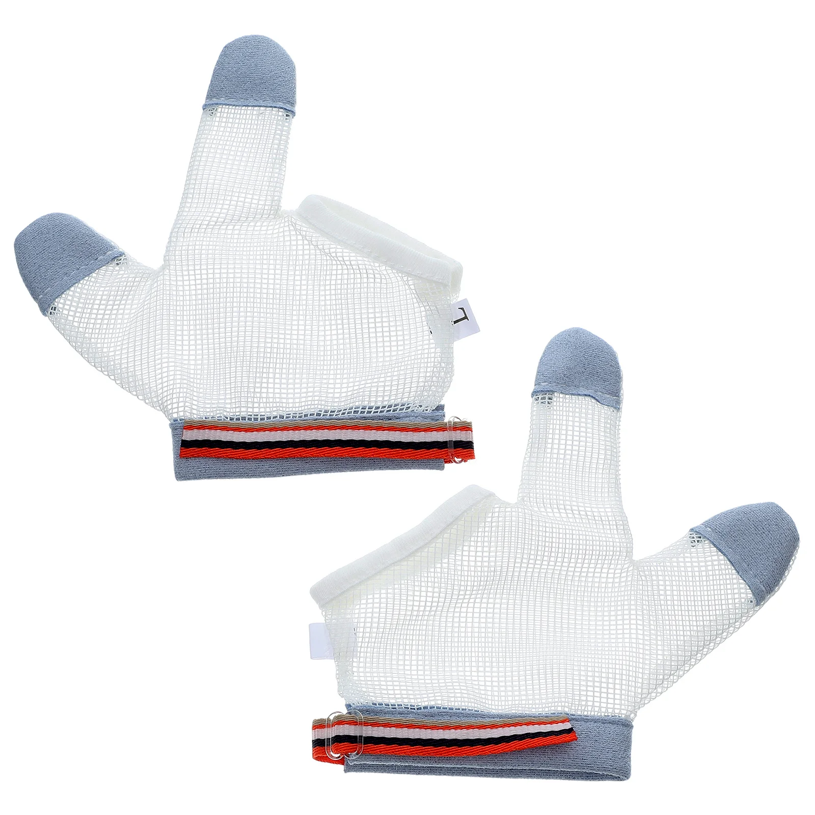 

1Pair Baby Anti-Eating Hand Gloves Breathable Nylon Half-Finger Adjustable Wrist Cord Teething Mittens Comfortable