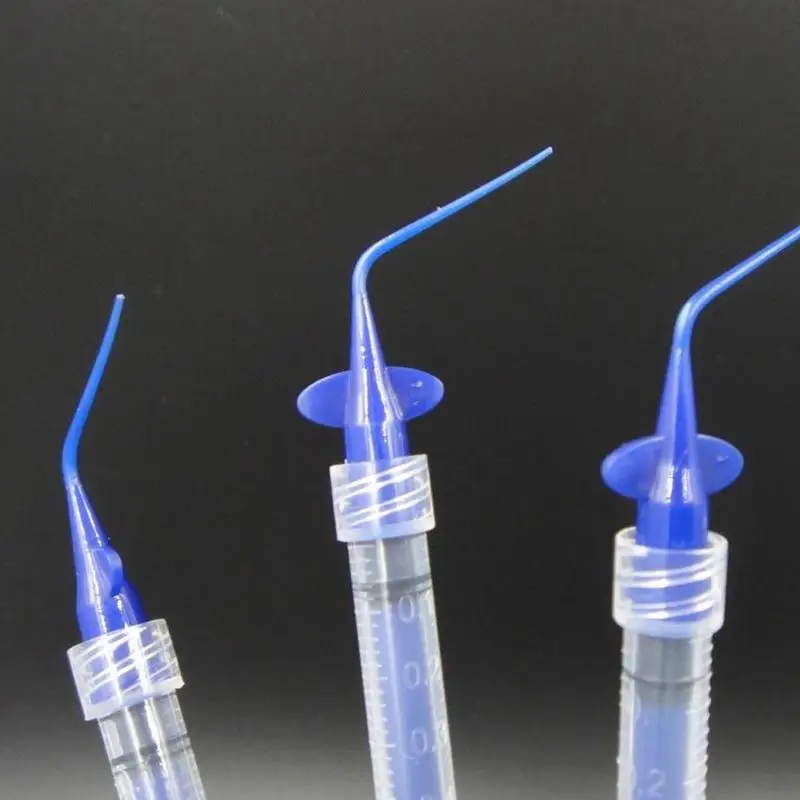 10/50Pcs Dental Bend Irrigation Needle Disposable Endo Syringe Tips Liquid Dispensing Needle Tooth Cleaning Oral Care