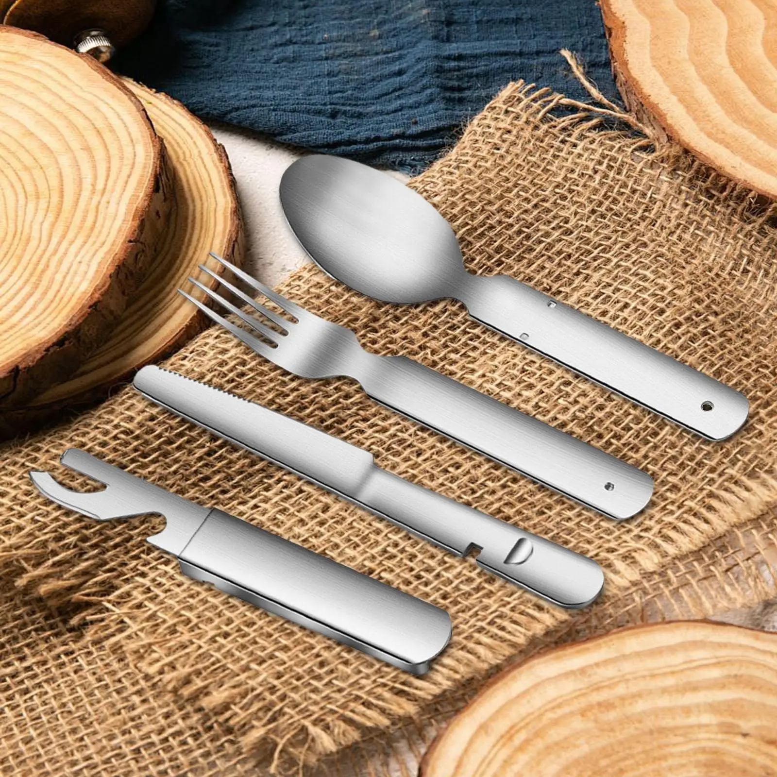 Portable Cutlery Set Dining Utensils Reusable Dinnerware Portable Tableware