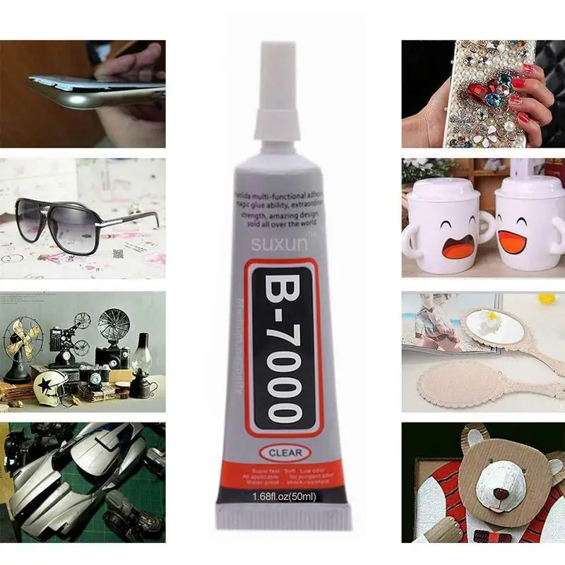 B-7000 투명 접촉 에폭시 송진 휴대폰 수리 접착제, 핀 전자 부품 접착제, 쥬얼리 DIY 본드, 9 ml, 15 ml, 25 ml, 50ml