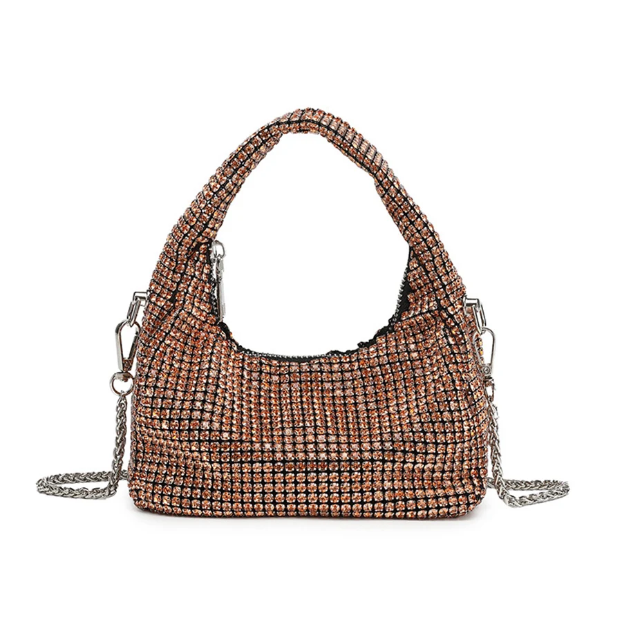 

Вечерние сумки со стразами и ручкой, серебряная сумка с кристаллами и верхней ручкой для женщин, кошельки и сумки, роскошные дизайнерские сумки на ремне с цепочками