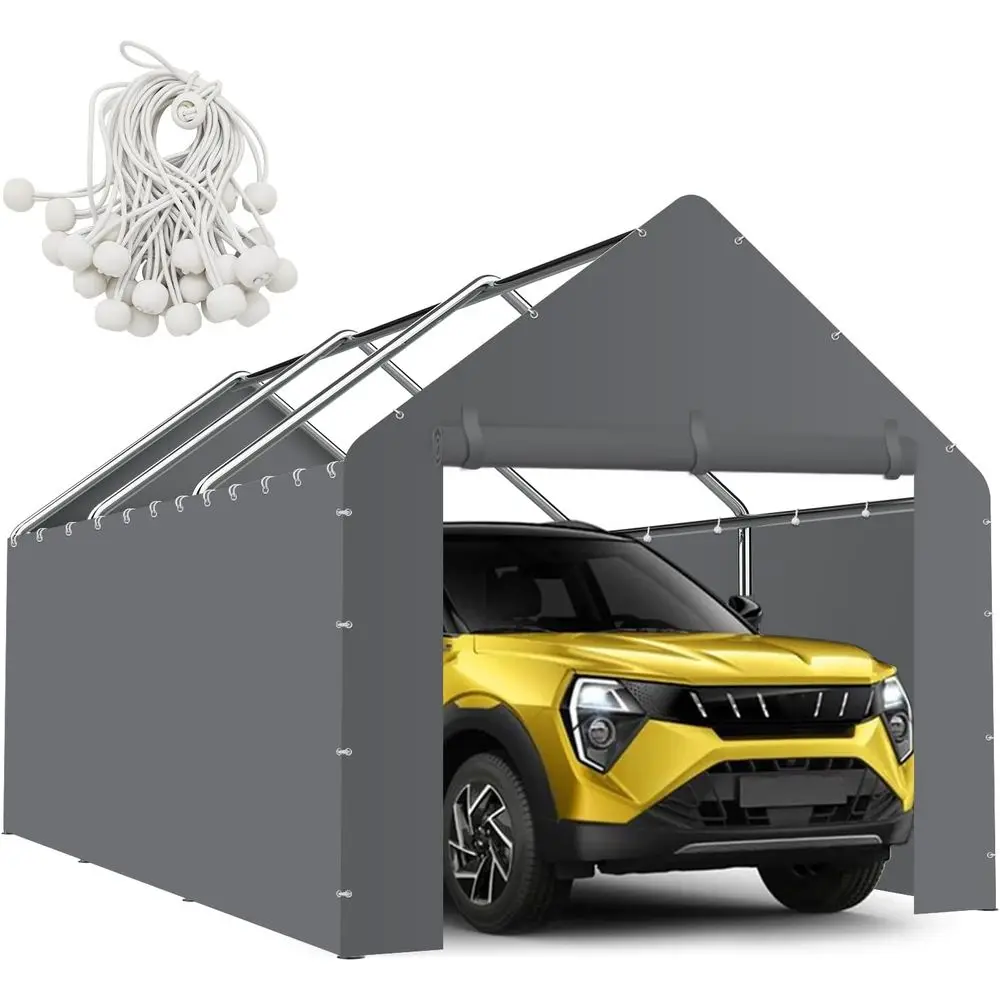 

Боковые стенки для навеса 10x20x9.35T, с эластичными шнурами, серые, для автомобильного тента-гаража (только боковые стенки)